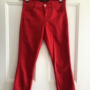 Red unused J-brand Jeans in size 24